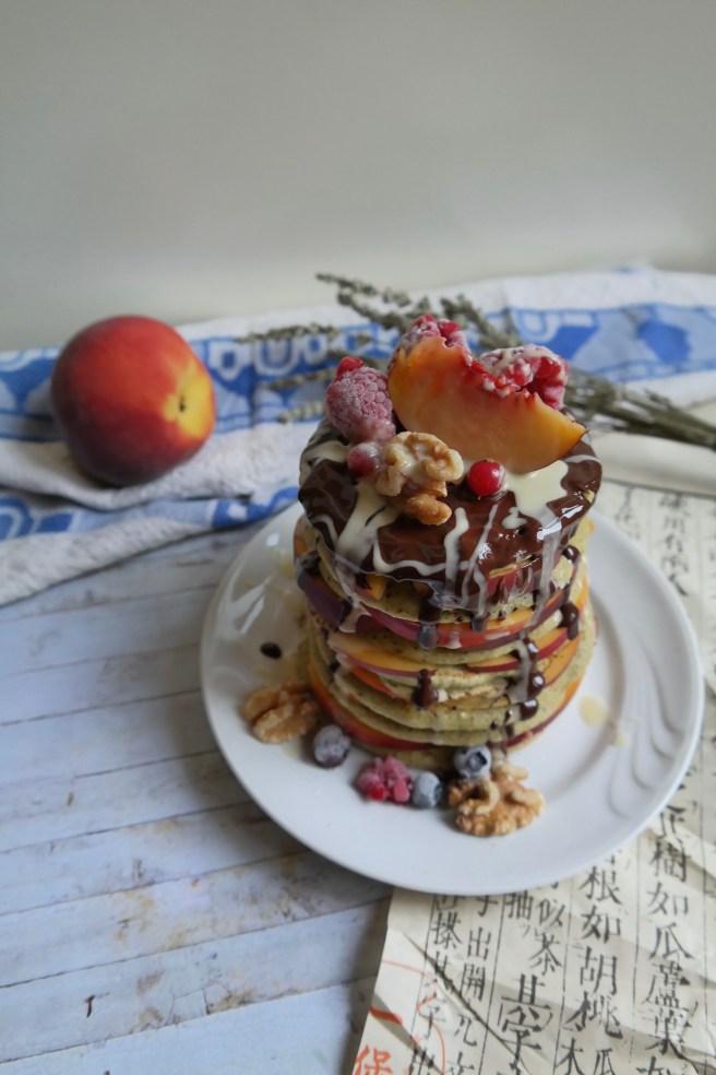 vegan matcha pancake