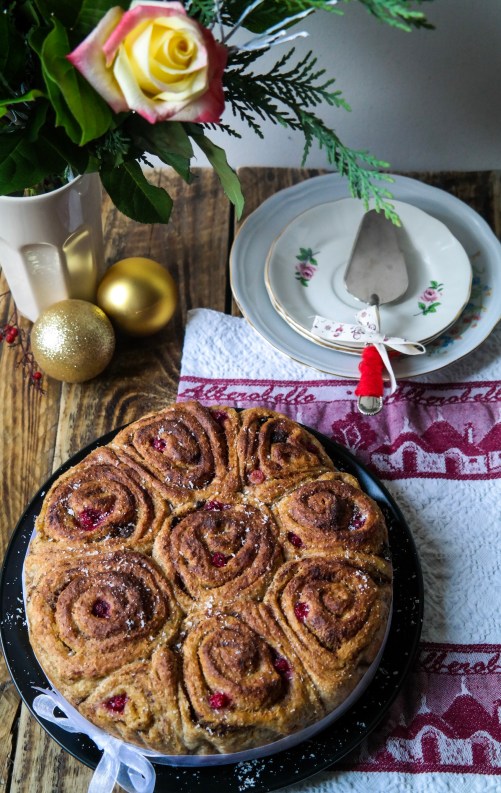 torta di rose natalizia