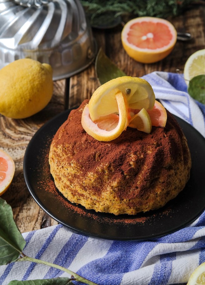 saffron polenta bundt cake