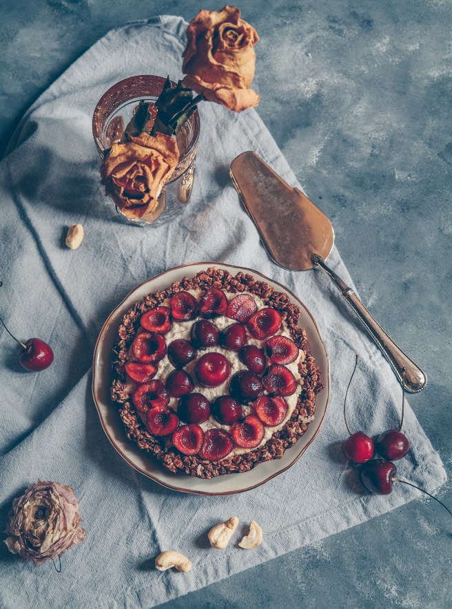 sugar free raw cheesecake cherries