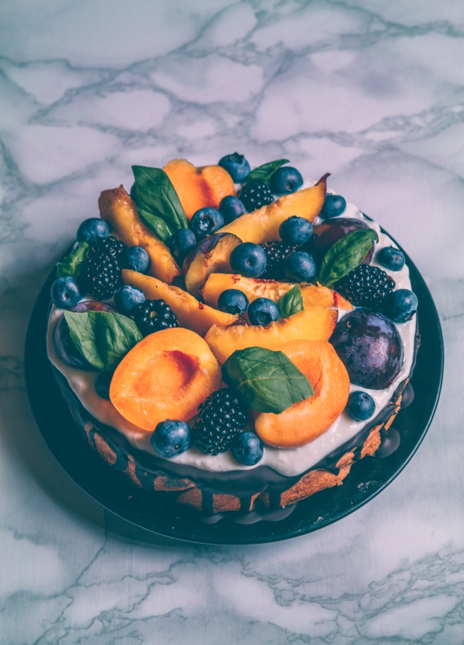 torta alla frutta vegana e senza zucchero