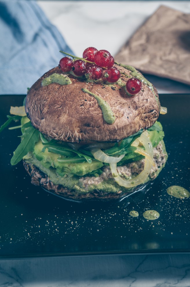 vegan portobello burger