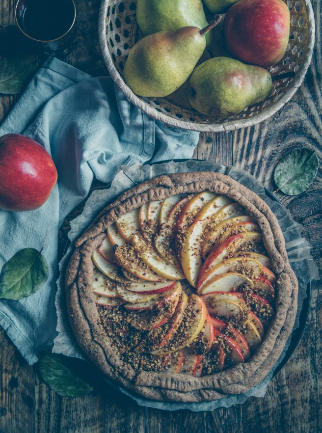 galette di mele vegan e senza zucchero
