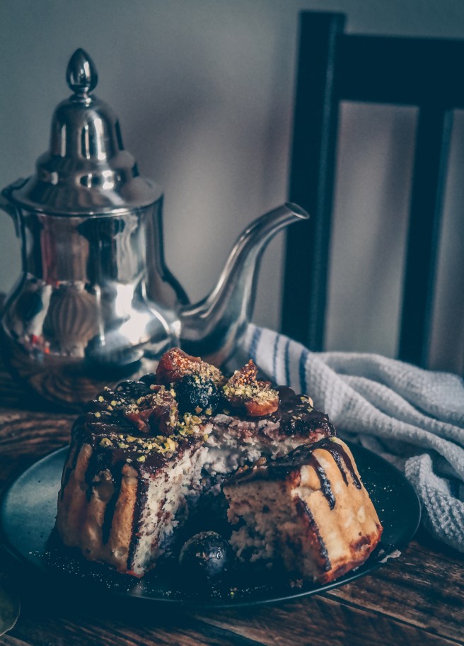 torta vegan uva rossa