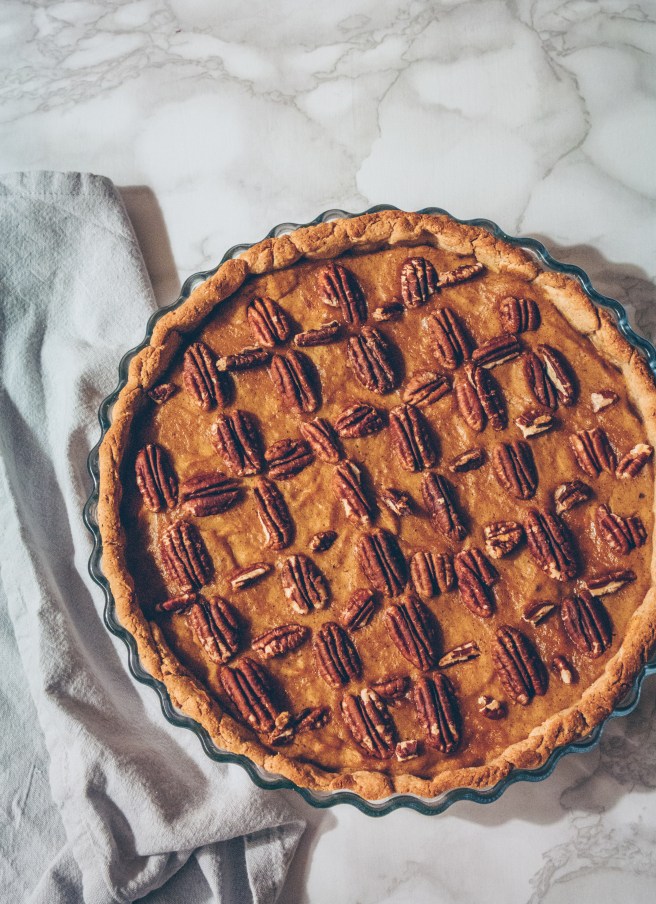crostata di zucca vegana e senza zucchero