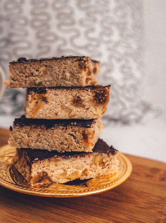 vegan brownies fig & walnuts