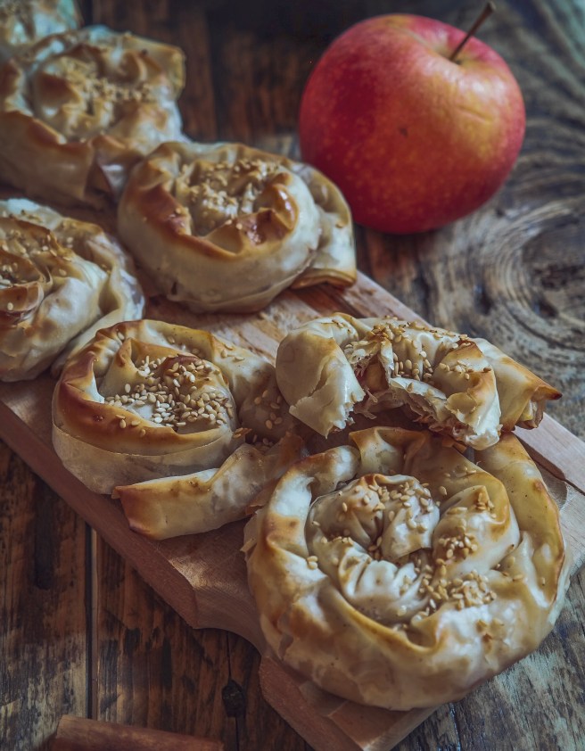 Girelle di pasta fillo 