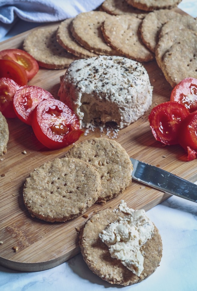 Cracker vegan semi di lino avena