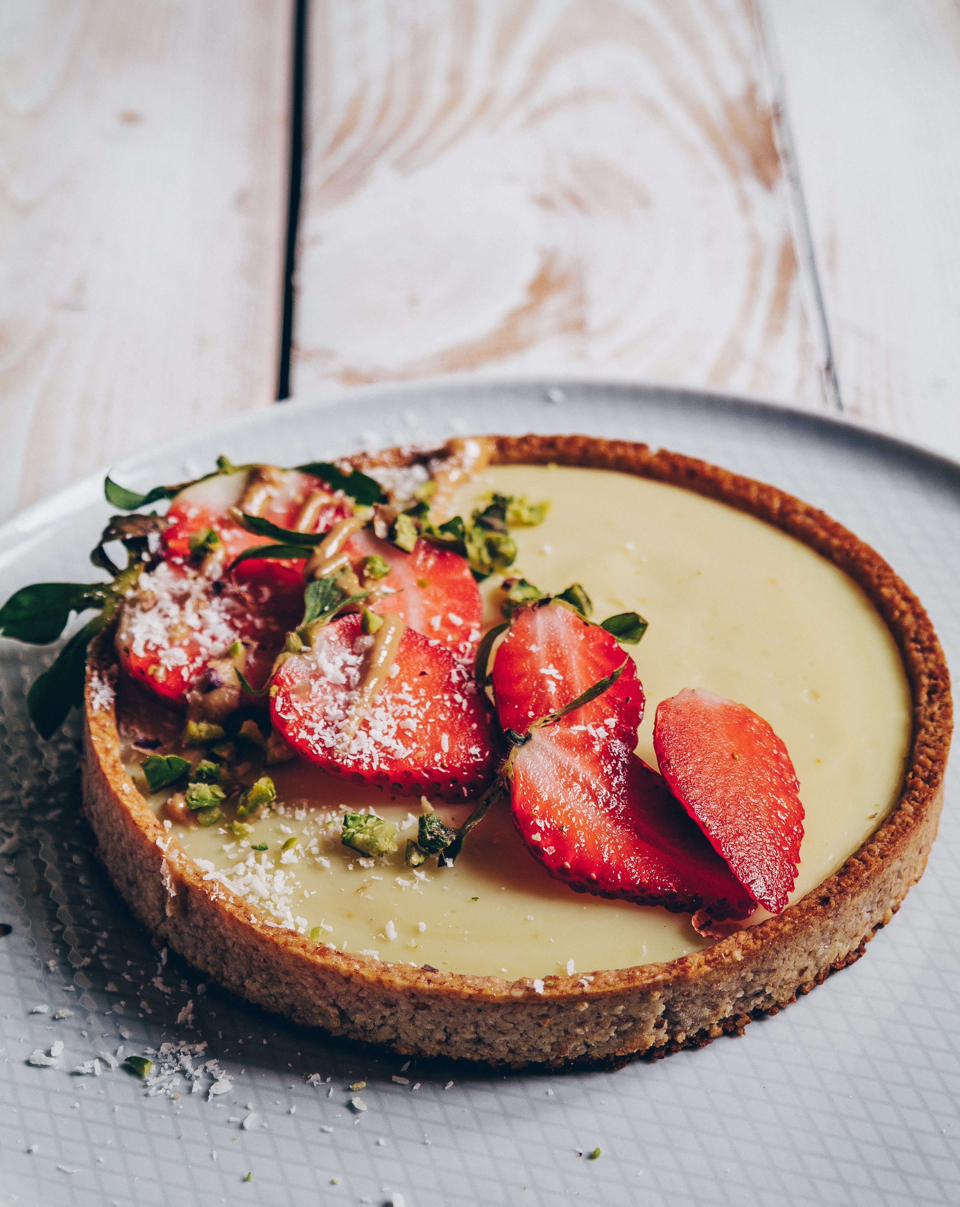 vegan custard tarte